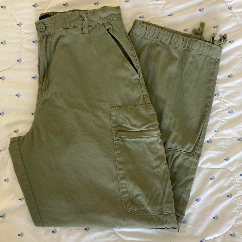 Aeropostale Olive Green Wide Leg Pants